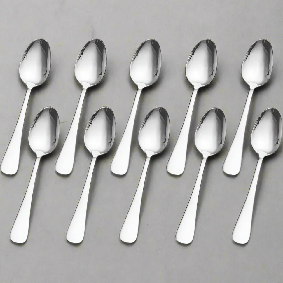 Satin Symmetry Set of 10 Dinner Spoons
