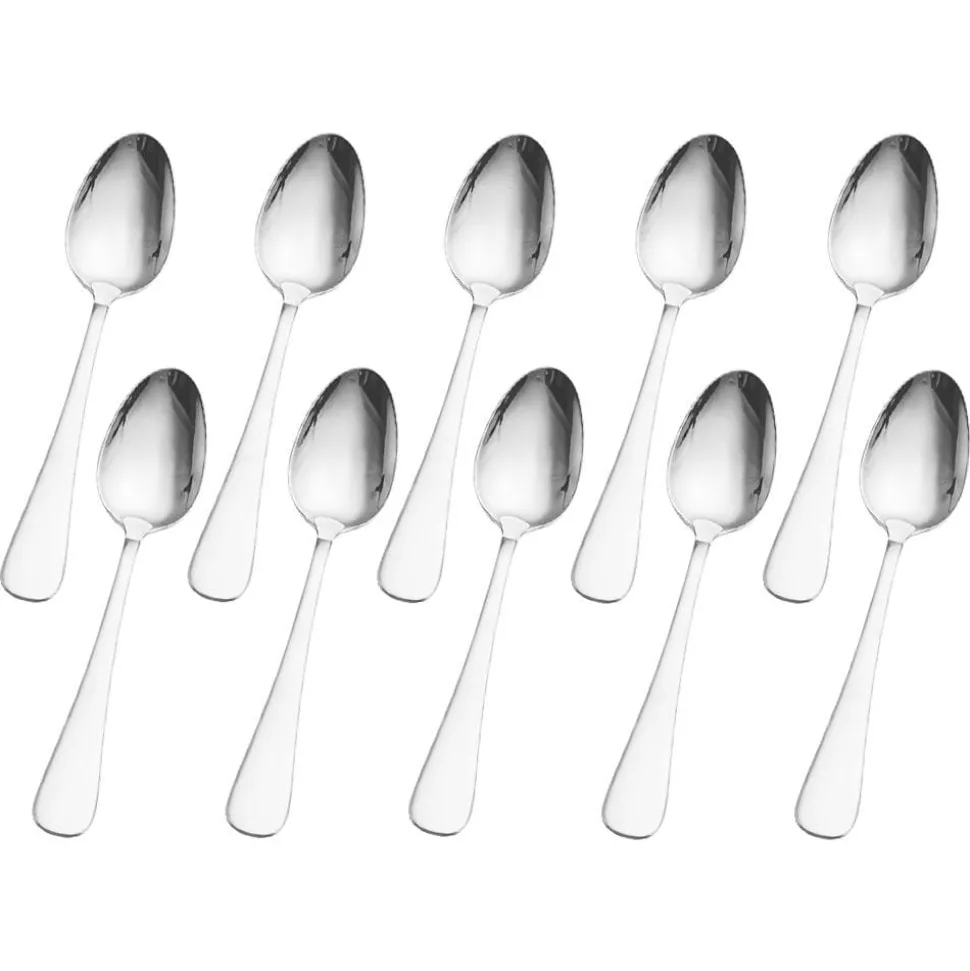 Satin Symmetry Set of 10 Dinner Spoons