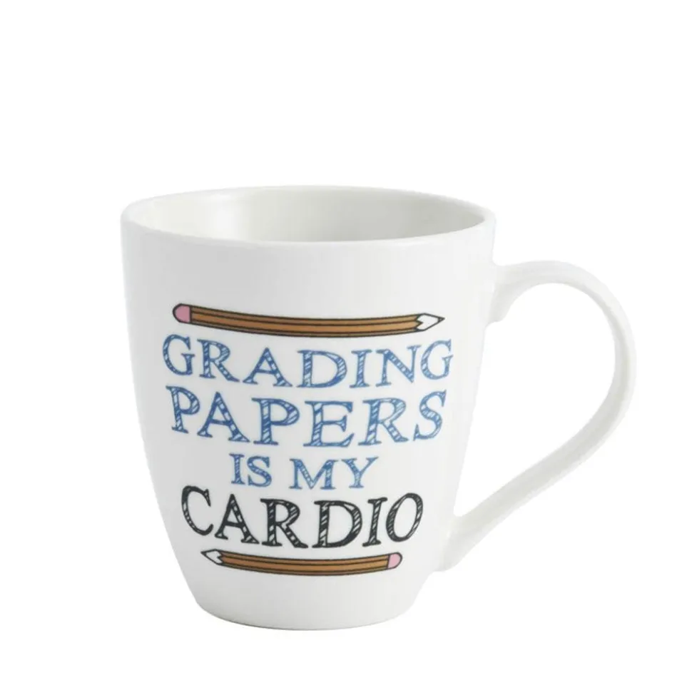 Sentiment Mugs Grading Papers Is My Cardio Mug