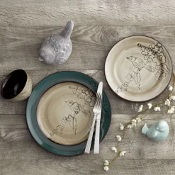 Song Bird Set of 4 Dinner Plates