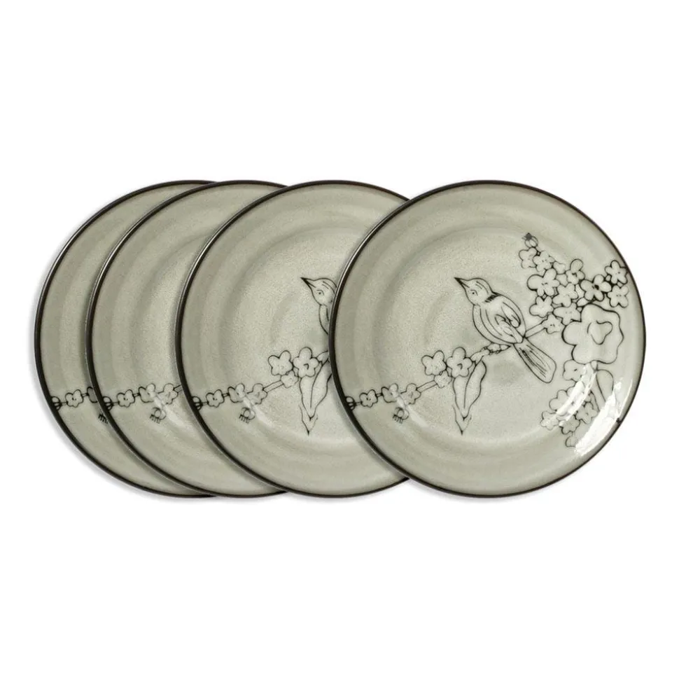 Song Bird Set of 4 Salad Plates
