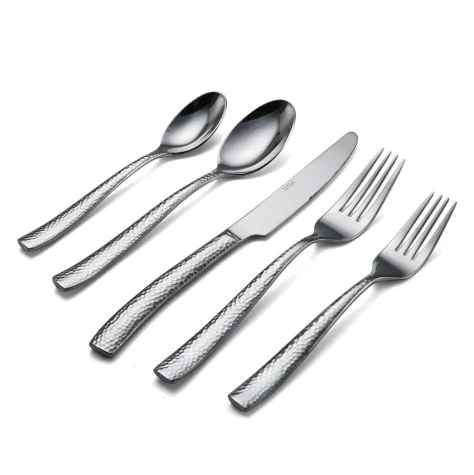 Textured 20 Piece Flatware Set, Service for 4
