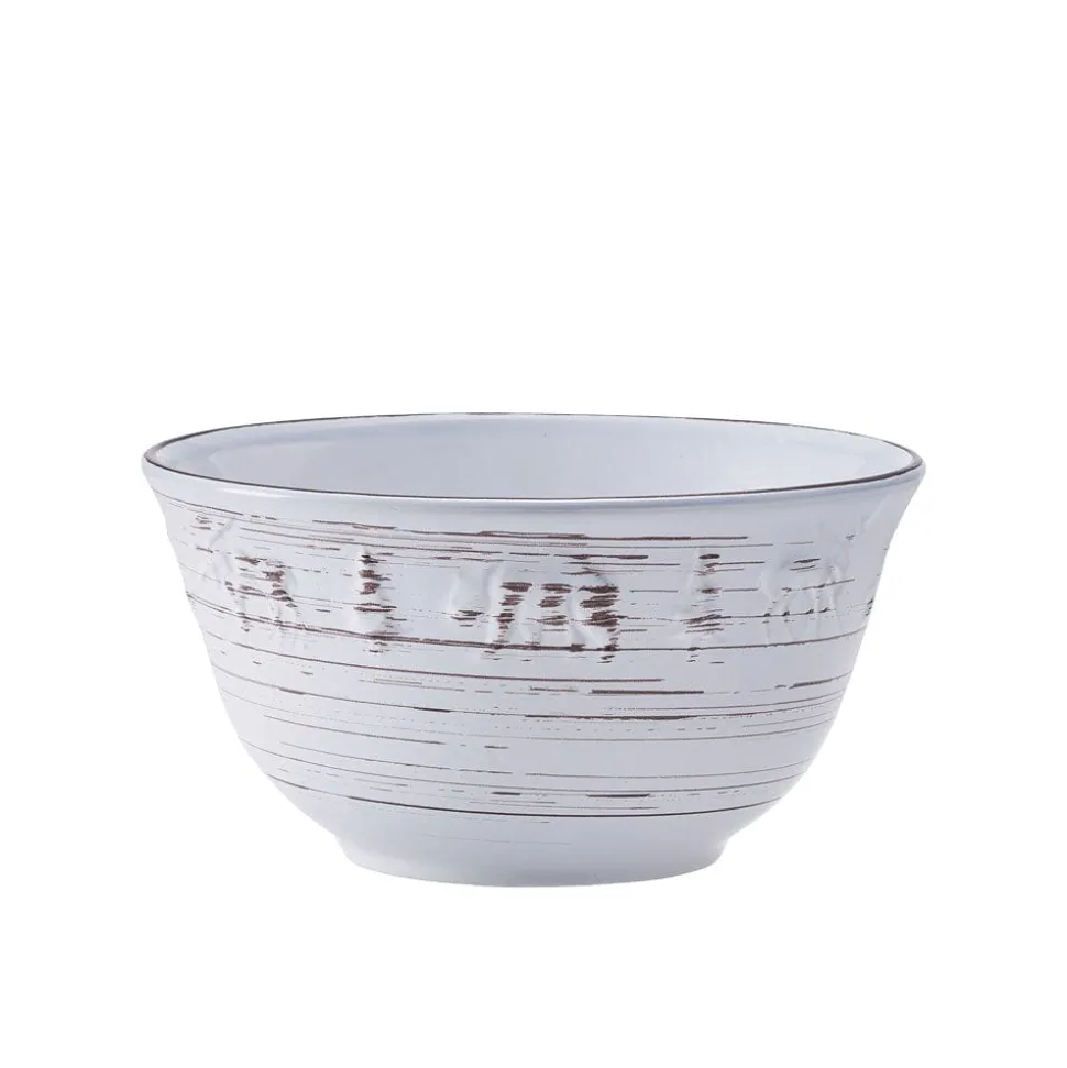 Trellis Lodge White 16 Piece Dinnerware Set, Service for 4