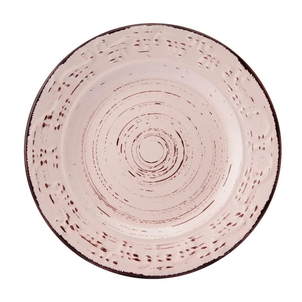 Trellis Pink 12 Piece Dinnerware Set, Service for 4