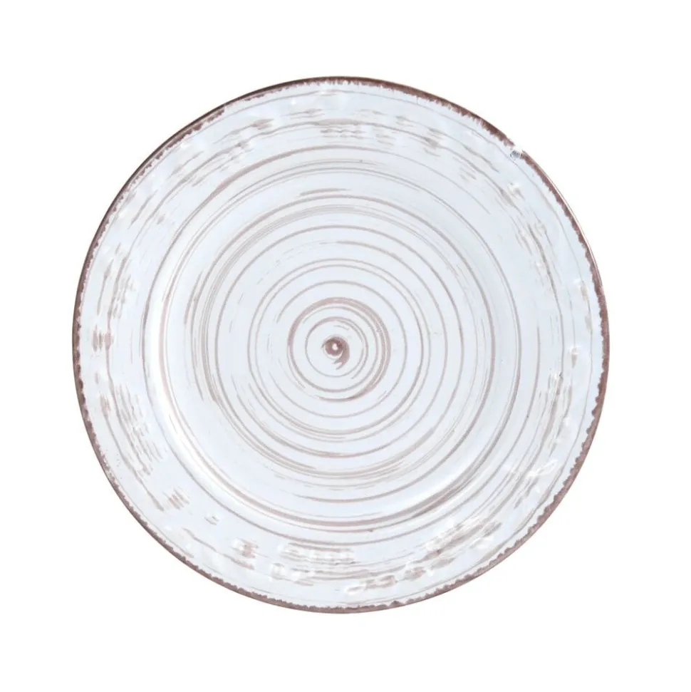 Trellis White Set of 4 Appetizer Plates