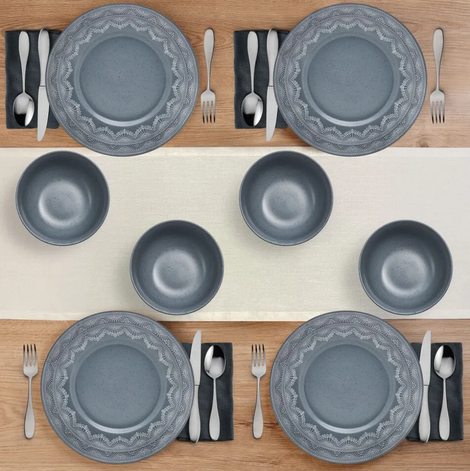 Valerie 12 Piece Dinnerware Set, Service for 4