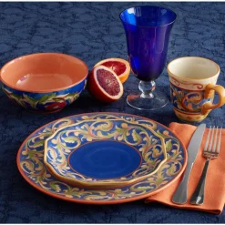 Villa della Luna® Set of 4 Blue Salad Plates
