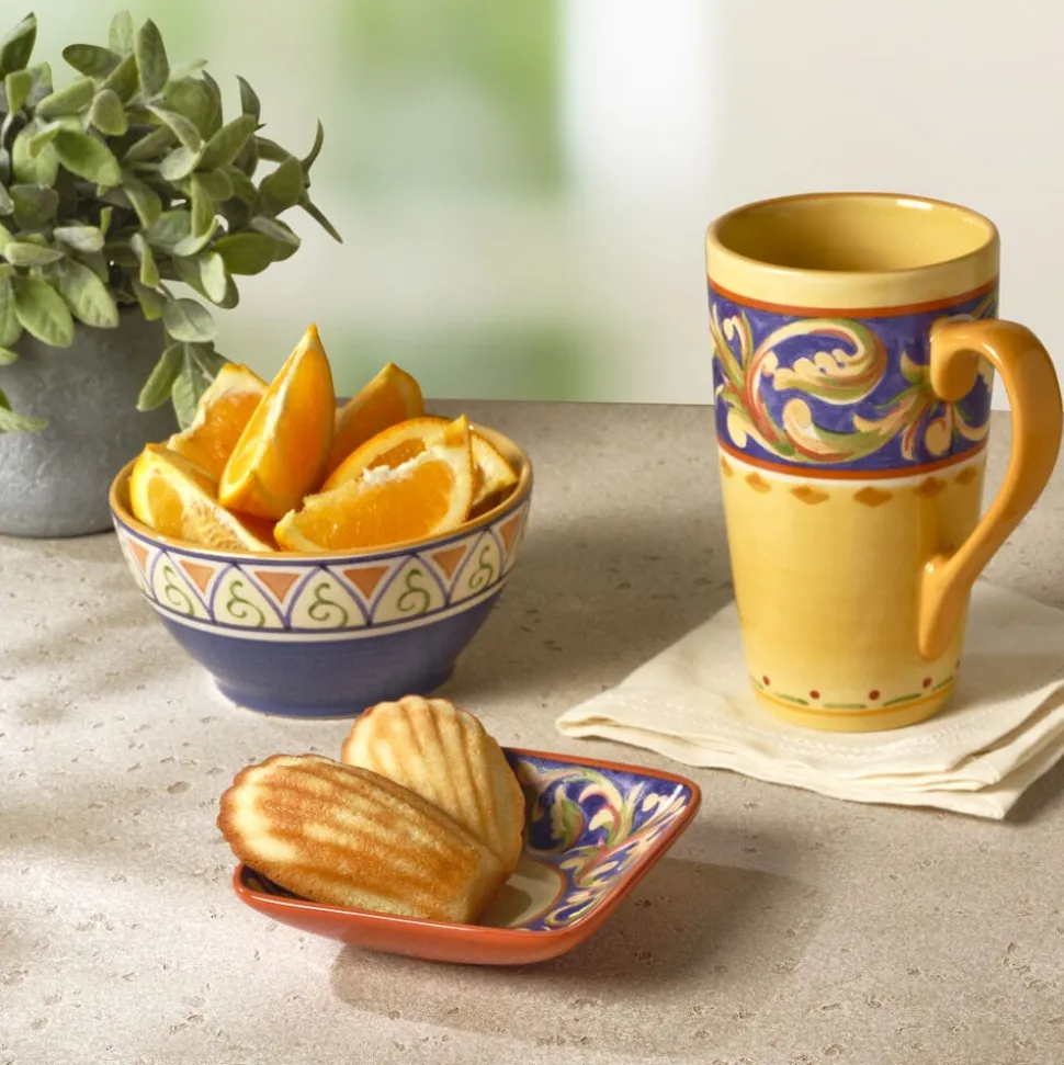 Villa della Luna® Square Ceramic Wine Tapas Plate