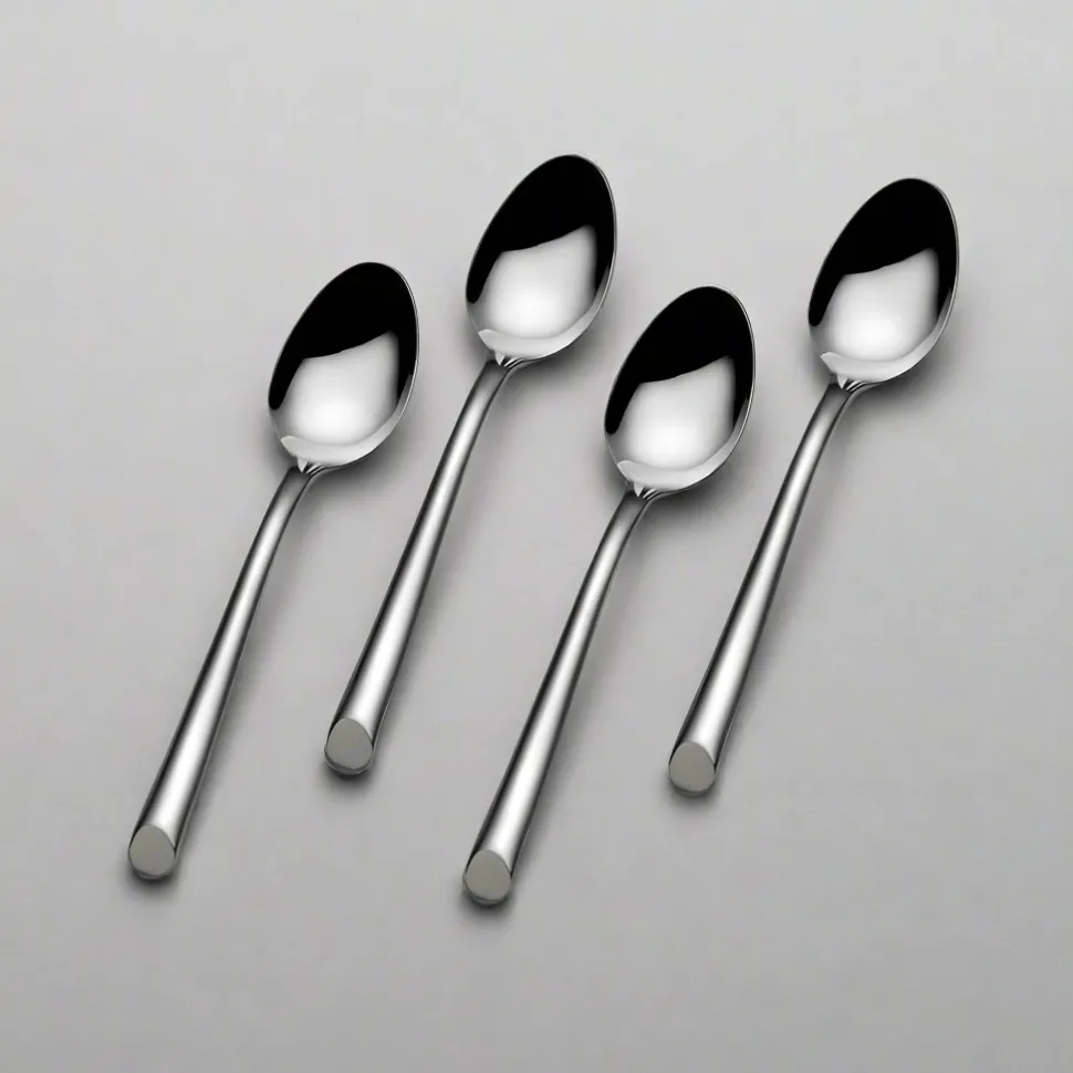 Wave Set of 4 Mini Coffee Spoons