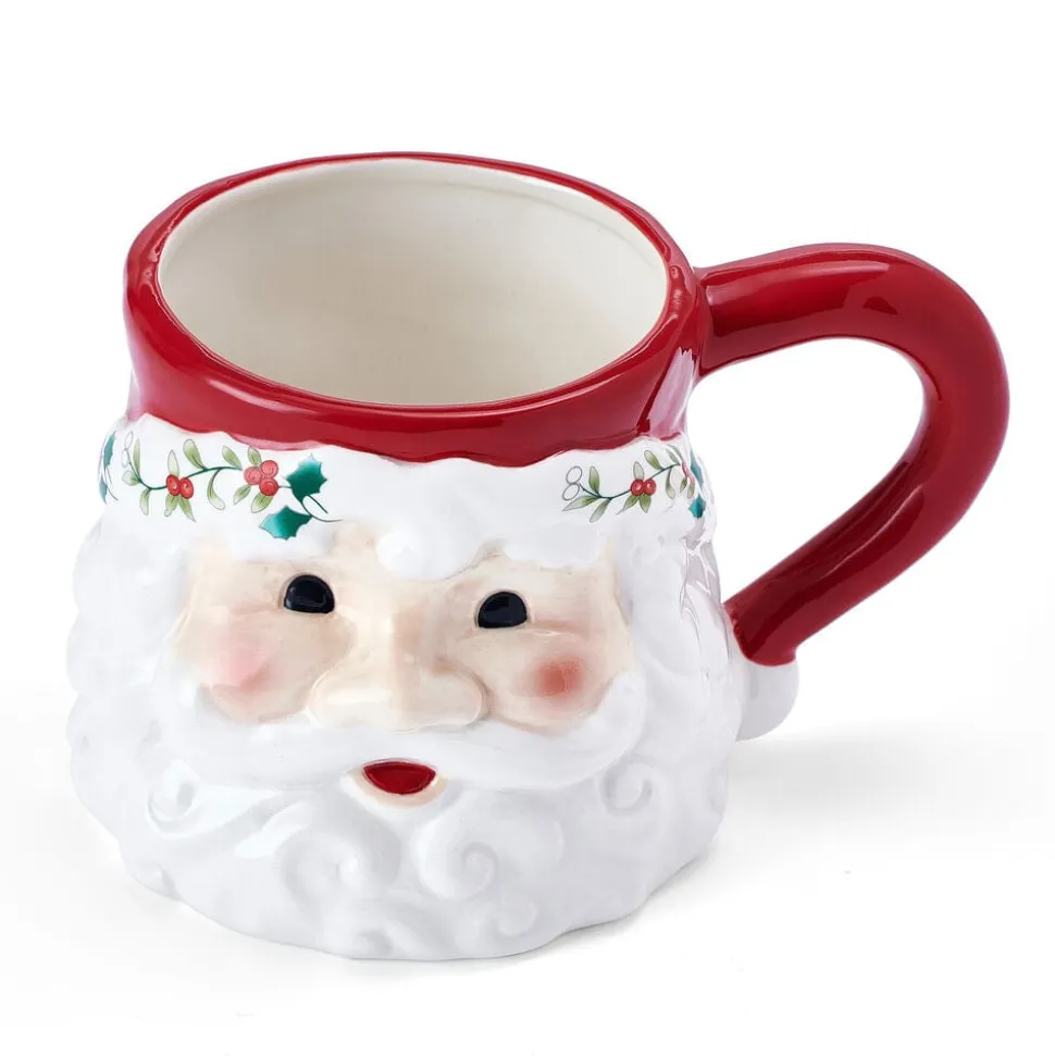 Winterberry® Santa Figural Mug