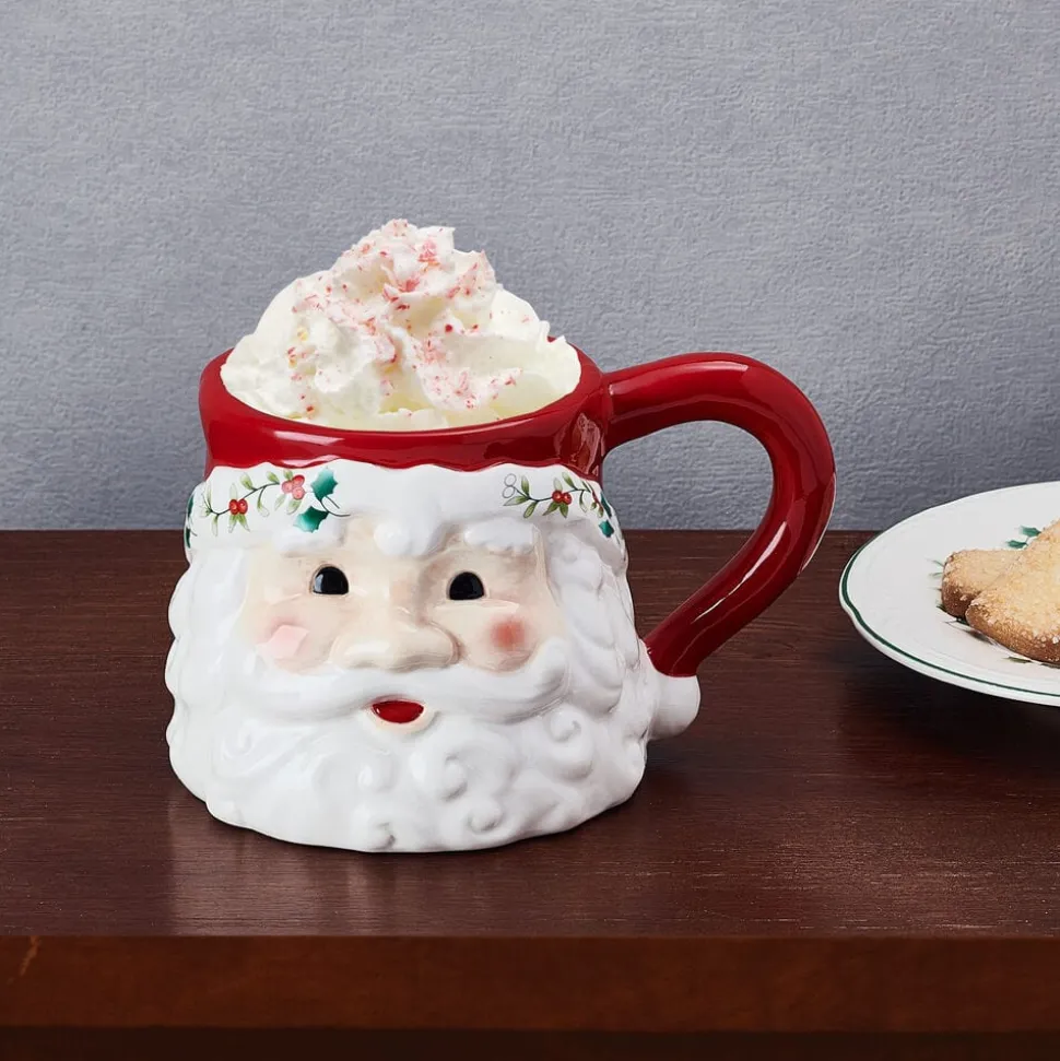 Winterberry® Santa Figural Mug
