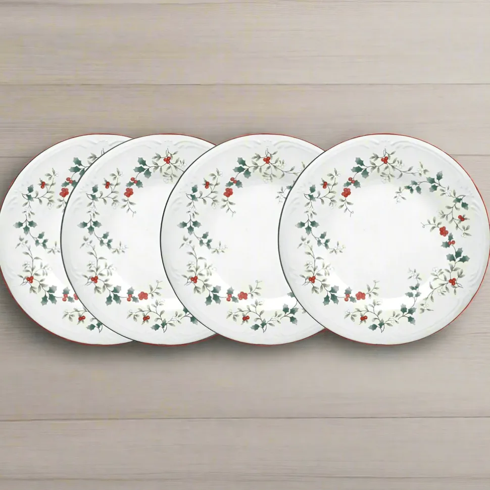 Winterberry® Set of 4 Luncheon Plates