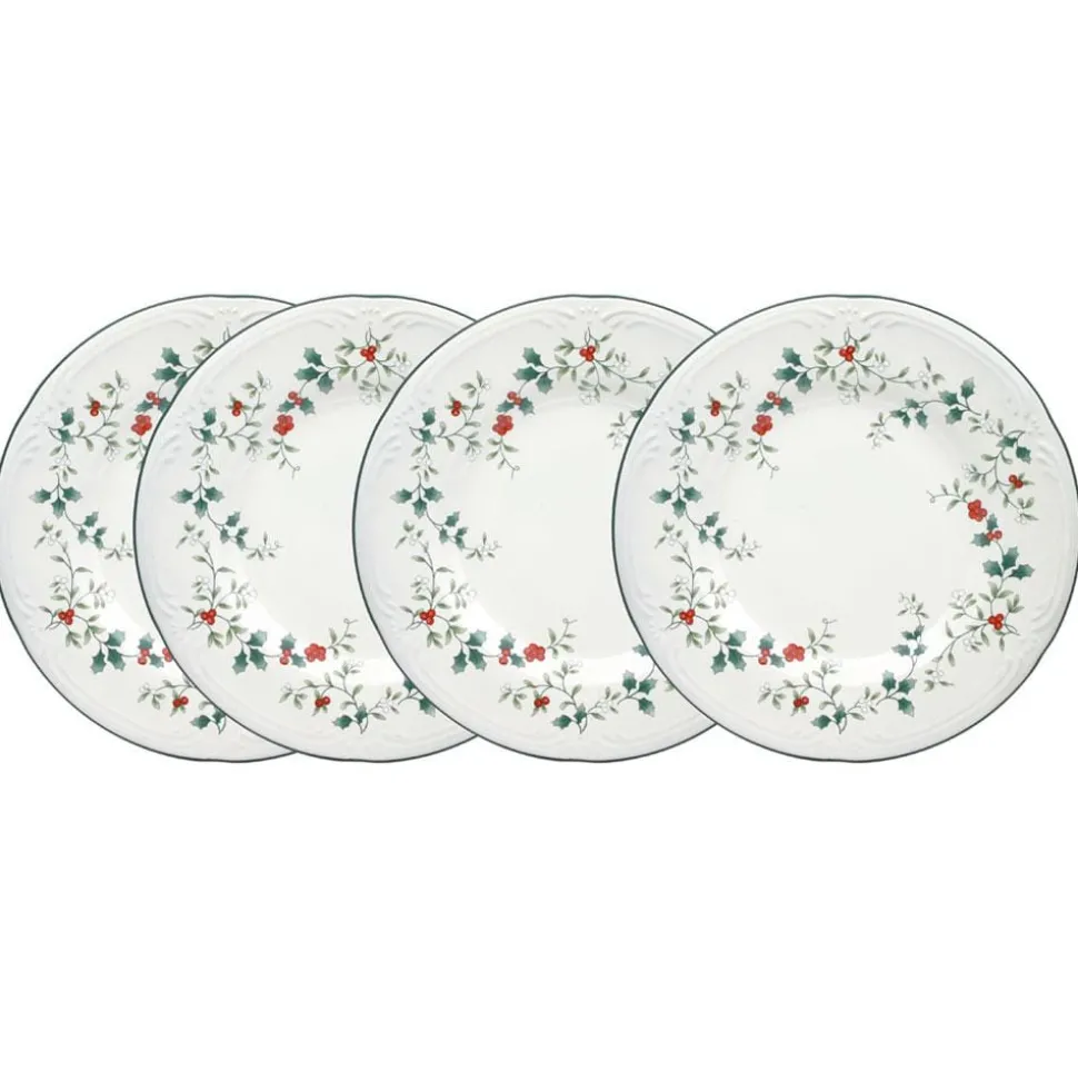 Winterberry® Set of 4 Luncheon Plates