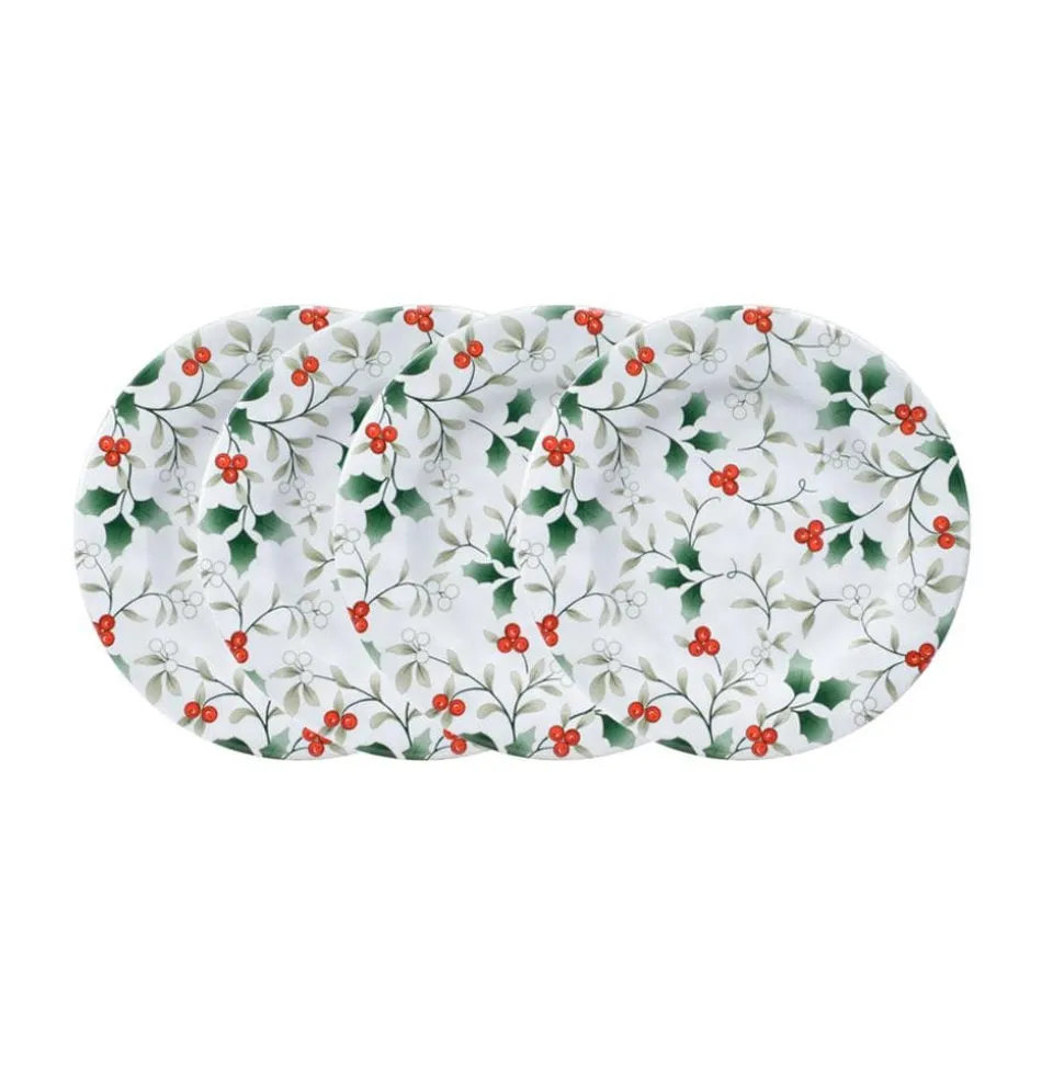 Winterberry® Set of 4 Outdoor Melamine Salad Plates